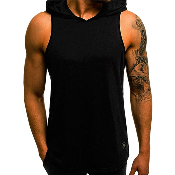 Mens Eat Good Lift Good Look Good V399 Sleeveless Zipper Hoodie Mens Eat Good Lift Good Look Good V399 Sleeveless Zipper Hoodie